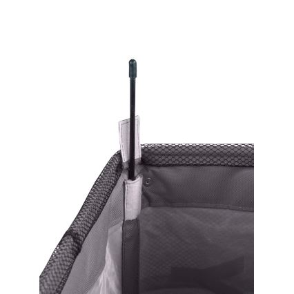 WENKO 3450112100 - Καλάθι ρούχων QUADRO 40 x 60 εκ. γκρι/μαύρο