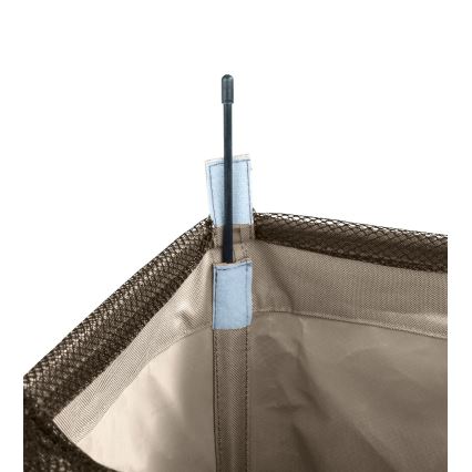 WENKO 3450113100 - Καλάθι ρούχων CORNO 18,5x60 cm μπεζ/μαύρο