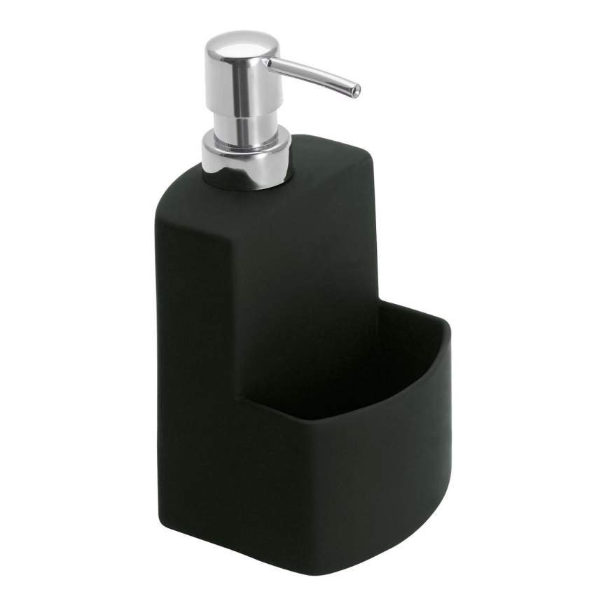 WENKO 3620117800 - Δοσομετρητής υγρού σαπουνιού FESTIVAL 10x18 cm μαύρος