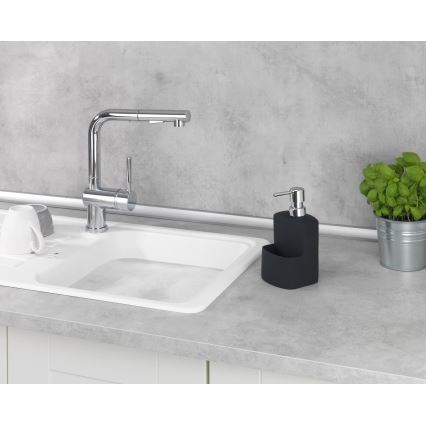 WENKO 3620117800 - Δοσομετρητής υγρού σαπουνιού FESTIVAL 10x18 cm μαύρος