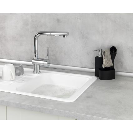 WENKO 3620127800 - Σετ καθαρισμού EMPIRE 11x19 cm μαύρο/ασημί