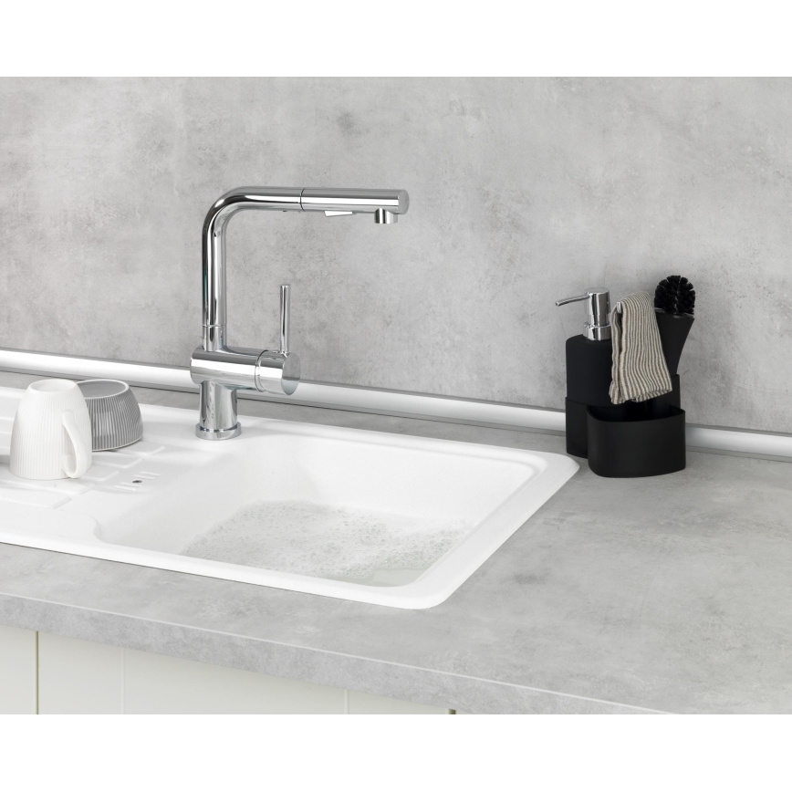 WENKO 3620127800 - Σετ καθαρισμού EMPIRE 11x19 cm μαύρο/ασημί