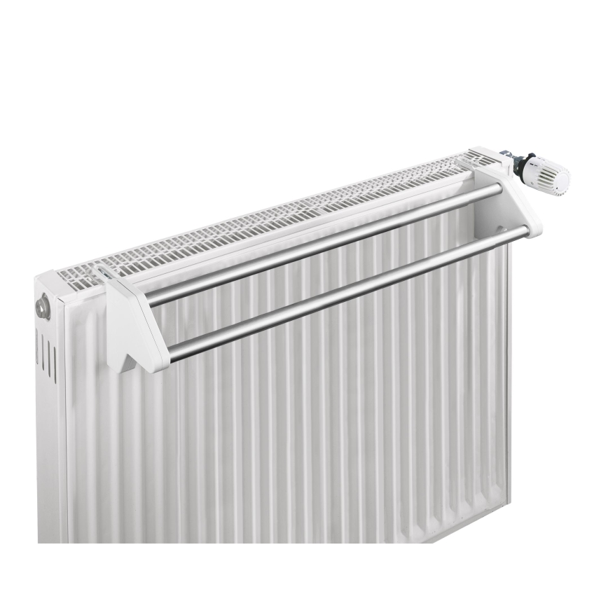 WENKO 3702100 - Κρεμάστρα 13x11,5 cm ασημί/λευκό