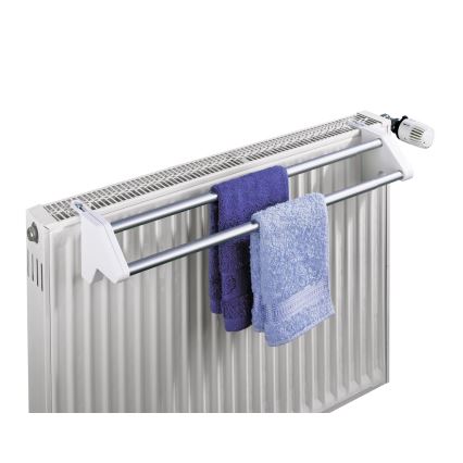 WENKO 3702100 - Κρεμάστρα 13x11,5 cm ασημί/λευκό