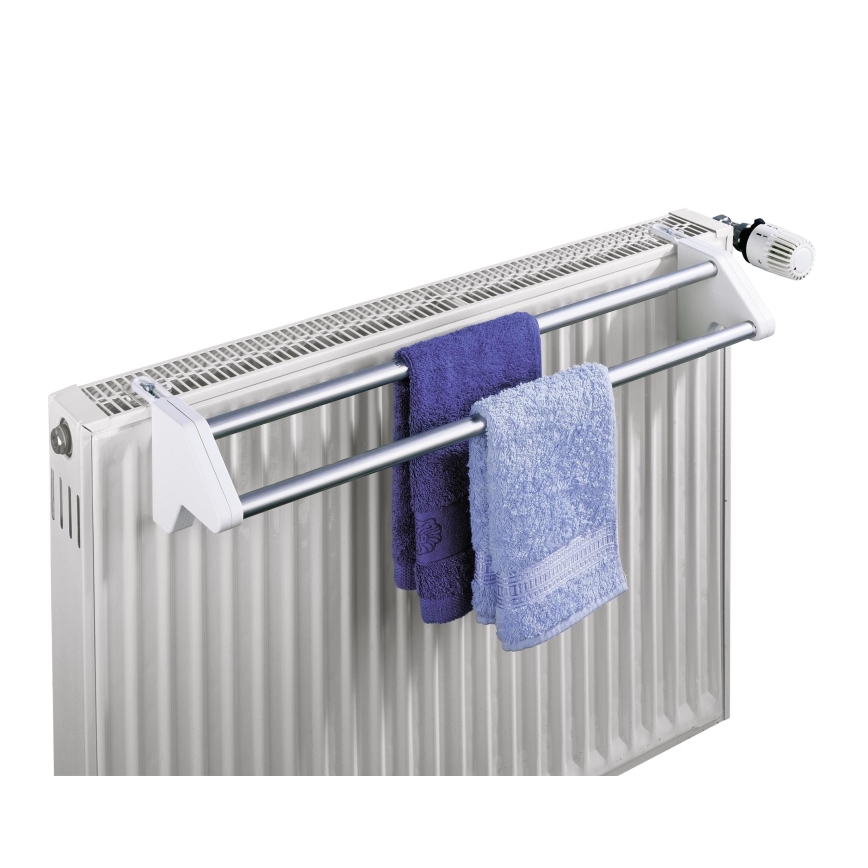 WENKO 3702100 - Κρεμάστρα 13x11,5 cm ασημί/λευκό