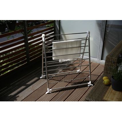 WENKO 3772020100 - Απλώστρα PROFI 65x150 cm ανοξείδωτο/ασημί/λευκό
