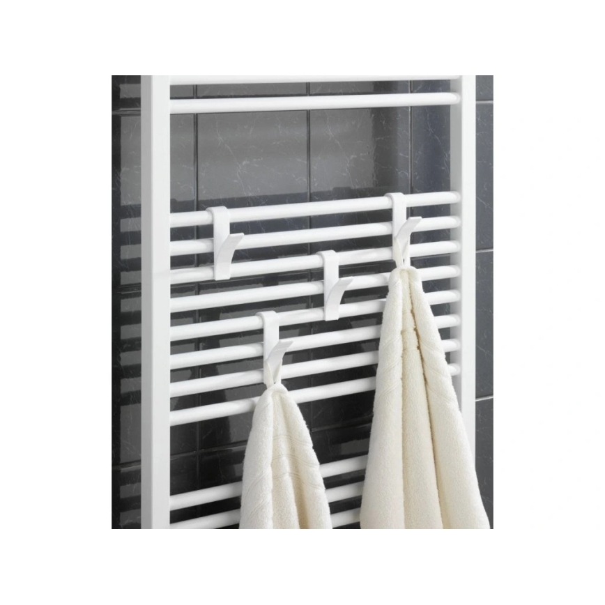 WENKO 4468160100-Γάντζοι 2,5x10,5 cm λευκοί