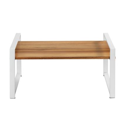 WENKO 53027100 - Ράφι LOUISA 40x20 cm λευκό/καφέ