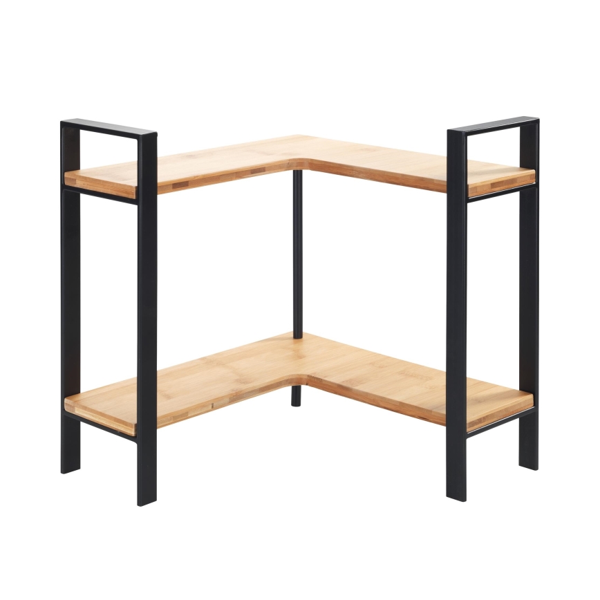 WENKO 53028100 - Ράφι LOU 30x33 εκ. μαύρο/καφέ