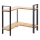 WENKO 53028100 - Ράφι LOU 30x33 cm μαύρο/καφέ