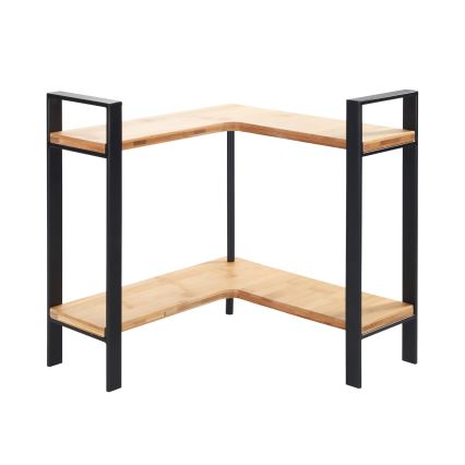 WENKO 53028100 - Ράφι LOU 30x33 cm μαύρο/καφέ