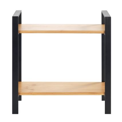 WENKO 53029100 - Ράφι LOU 32x33 cm μαύρο/καφέ