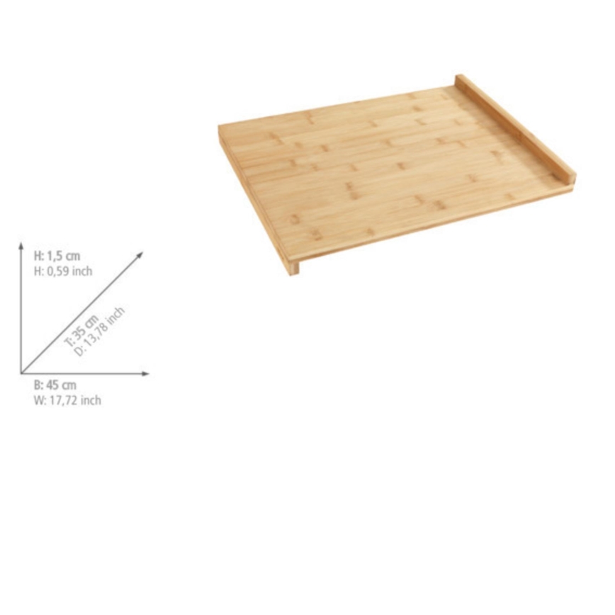 WENKO 53033100 - Σανίδα κοπής 45x35 cm, καφέ