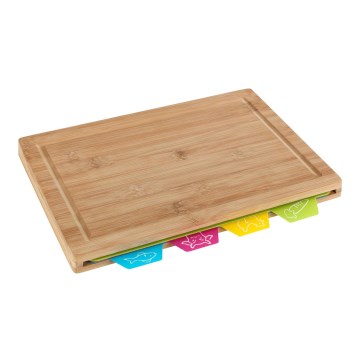 WENKO 53064100 - Σανίδα κοπής 32,5x22,5 cm καφέ/πολύχρωμη