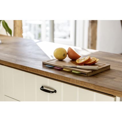 WENKO 53064100 - Σανίδα κοπής 32,5x22,5 cm καφέ/πολύχρωμη
