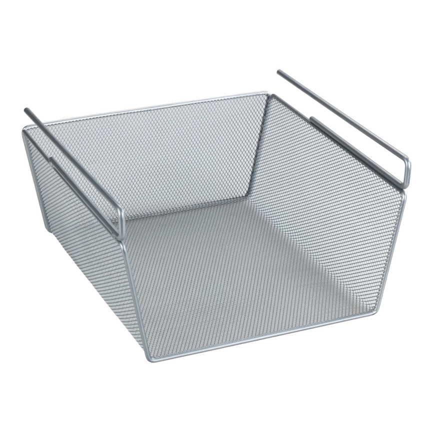 WENKO 53142100 - Ασημένιο καλάθι 27,5x28 cm