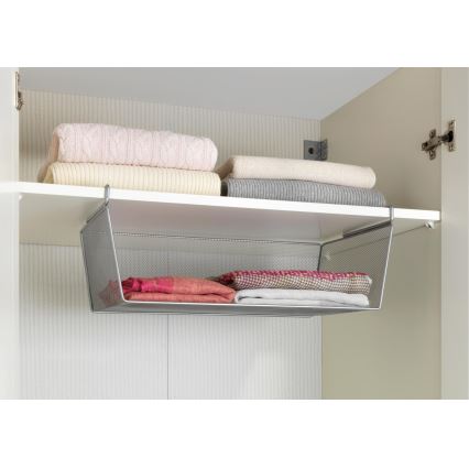 WENKO 53143100 - Καλάθι 49x28 εκ. ασημί