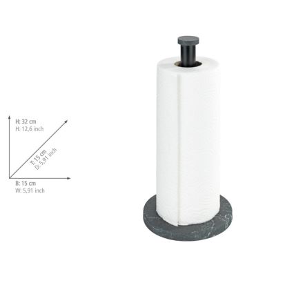 WENKO 53212100 - Βάση για πετσέτες 15x32 εκ., μαύρη