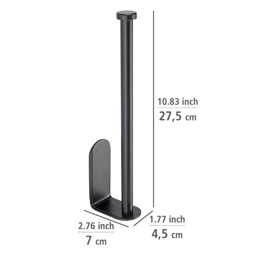 WENKO 53214100 - Θήκη ρολού NIO 27,5x7 cm μαύρη