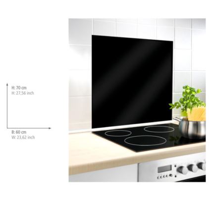 WENKO 53881100 - Διαχωριστικό BLACK 60x70 cm, μαύρο