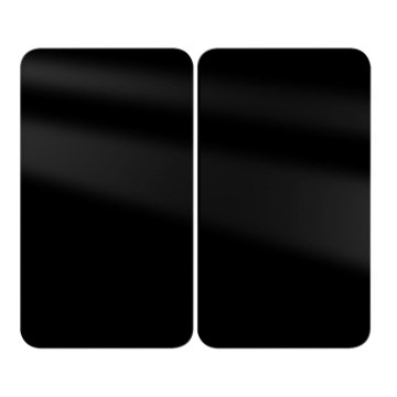 WENKO 53898100 - Πλάκα κάλυψης 52x30 cm μαύρη/γκρι/διάφανη