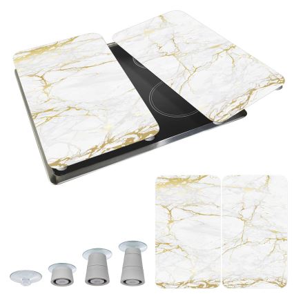 WENKO 53901100 - Καπάκι εστίας 30x52 εκ. λευκό/γκρι/διαφανές