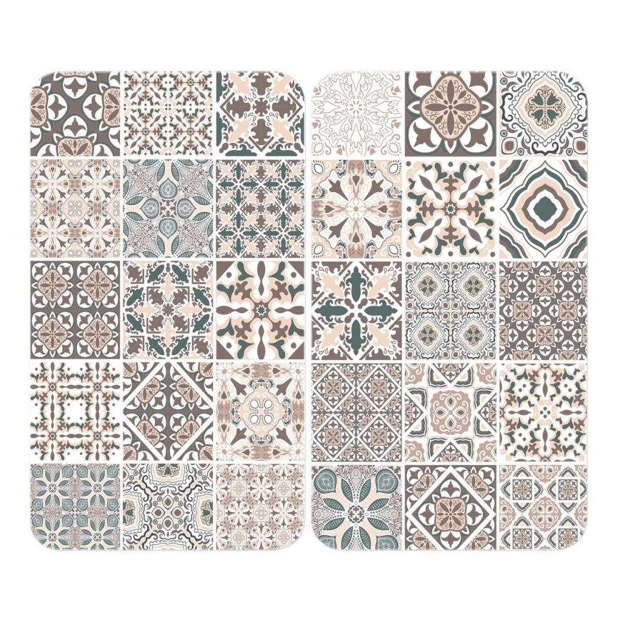 WENKO 53904100 - Κάλυμμα εστίας 30x52 cm πολύχρωμο/γκρι/διάφανο