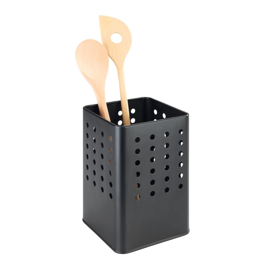 WENKO 54017100 - Θήκη για μαχαιροπίρουνα SILIO 11,5x16,5 cm μαύρη