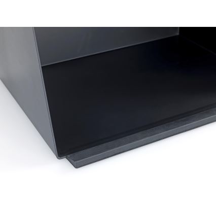 WENKO 54098100 - Ψωμιέρα KUBO 35x26,5 cm μαύρη/καφέ