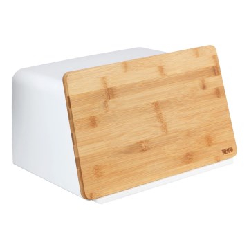 WENKO 54099100 - Ψωμιέρα KUBO 35x26,5 cm λευκή/καφέ