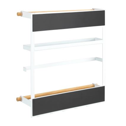 WENKO 54113100 - Οργανωτής MAGNA 33x34 cm λευκό/καφέ/μαύρο