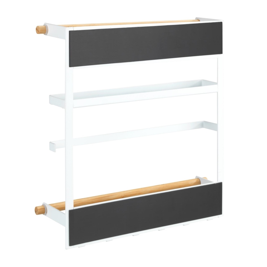 WENKO 54113100 - Οργανωτής MAGNA 33x34 cm λευκό/καφέ/μαύρο