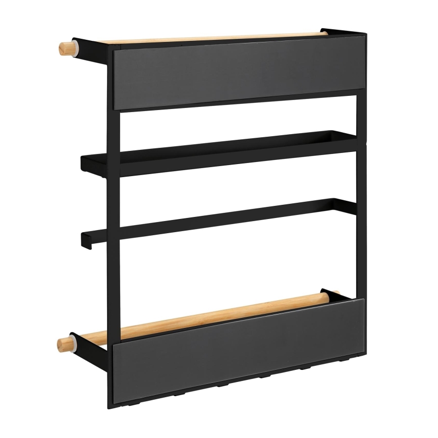 WENKO 54114100 - Οργανωτής MAGNA 33x34 cm μαύρο/καφέ