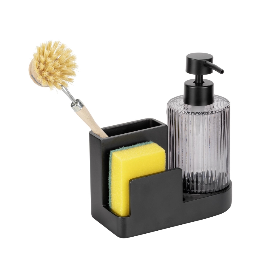 WENKO 54654100 - Οργανωτής PINA 16x17 cm μαύρος