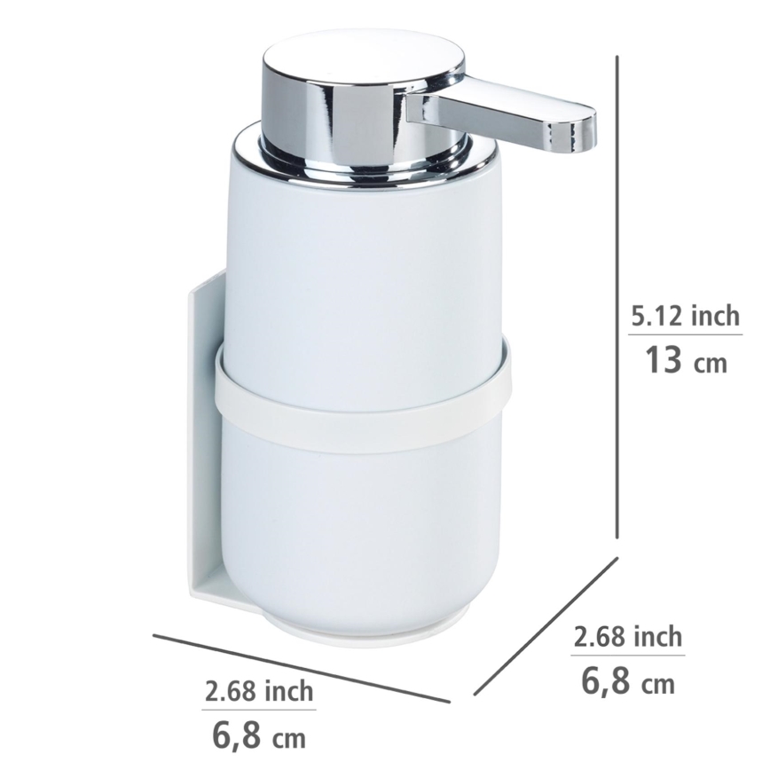 WENKO 54655100 - Δοσομετρητής σαπουνιού WOYA 250 ml λευκό/γυαλιστερό χρώμιο