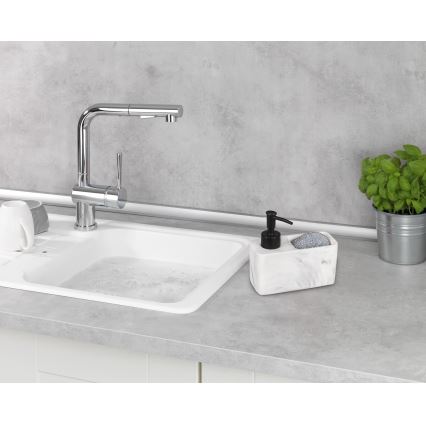 WENKO 54668100 - Δοσομετρητής σαπουνιού RESA 14,5x14,3 cm λευκό/μαύρο