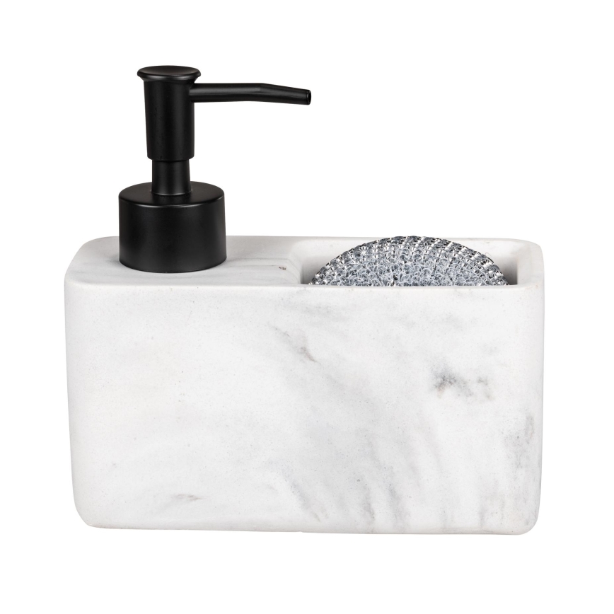 WENKO 54668100 - Δοσομετρητής σαπουνιού RESA 14,5x14,3 cm λευκό/μαύρο