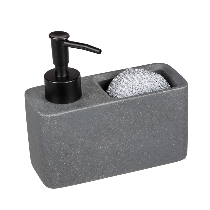 WENKO 54669100 - Δοσομετρητής σαπουνιού RESA 14,5x14,3 cm γκρι/μαύρο