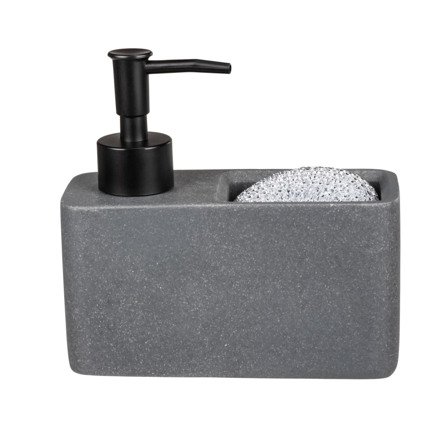 WENKO 54669100 - Δοσομετρητής σαπουνιού RESA 14,5x14,3 cm γκρι/μαύρο