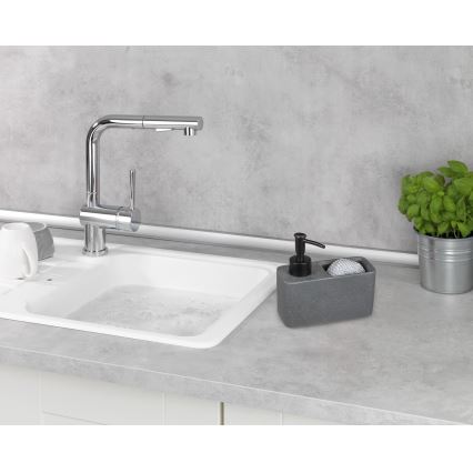 WENKO 54669100 - Δοσομετρητής σαπουνιού RESA 14,5x14,3 cm γκρι/μαύρο