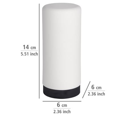 WENKO 54670100 - Δοσομετρητής EASY SQUEEZ-E 6x14 cm λευκό/μαύρο