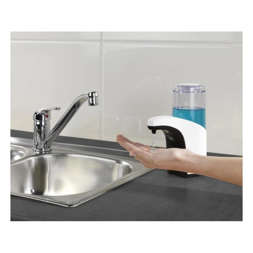 WENKO 54711100-Δοσομετρητής υγρού σαπουνιού BUTLER 300 ml λευκό/διάφανο