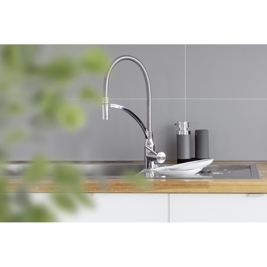 WENKO 54735100 - Σταθμός καθαρισμού EASY SQUEEZ-E 15x18 cm γκρι/γκρι