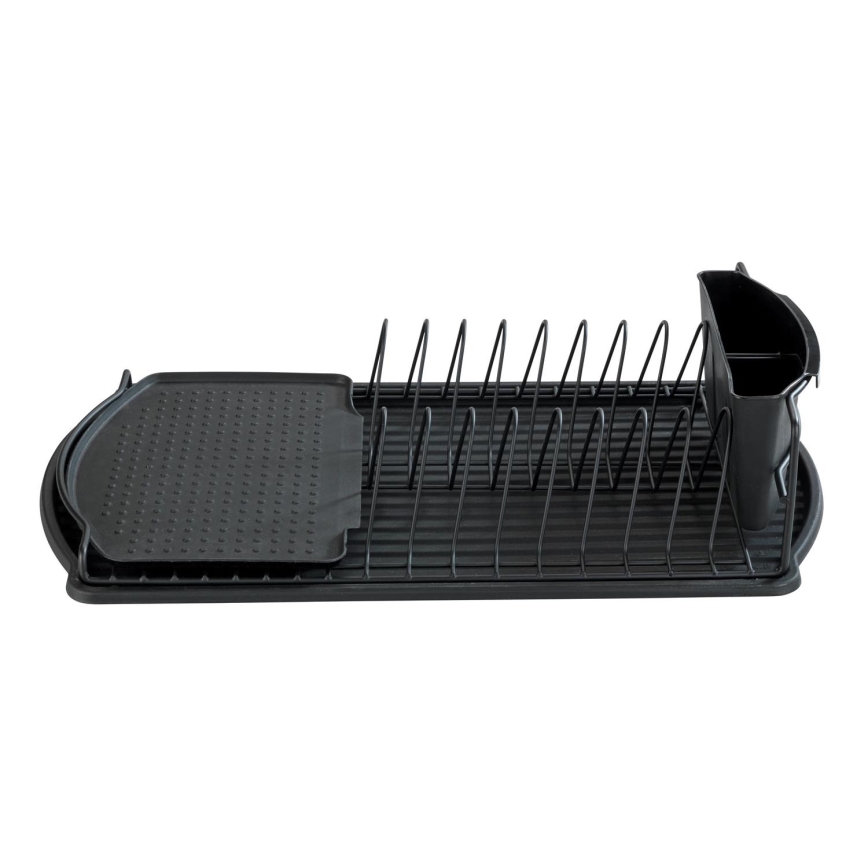 WENKO 54767100 - Στεγνωτήρας πιάτων BASIC 47,5x26,5 cm μαύρος