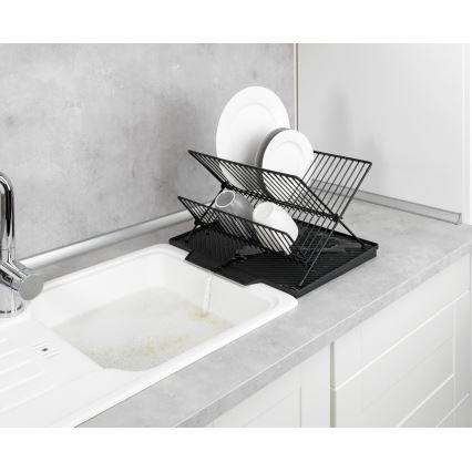 WENKO 54771100 - Δίσκος αποστράγγισης NELIA 34x40 cm μαύρος