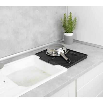 WENKO 54771100 - Δίσκος αποστράγγισης NELIA 34x40 cm μαύρος