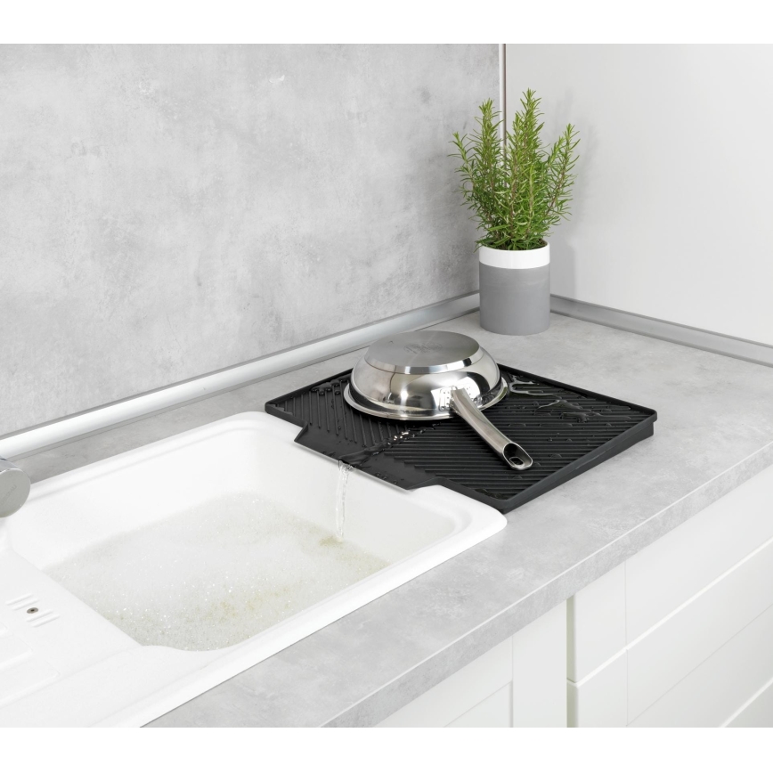 WENKO 54771100 - Δίσκος αποστράγγισης NELIA 34x40 cm μαύρος