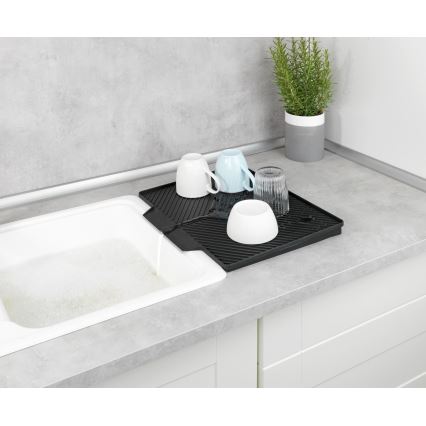 WENKO 54771100 - Δίσκος αποστράγγισης NELIA 34x40 cm μαύρος