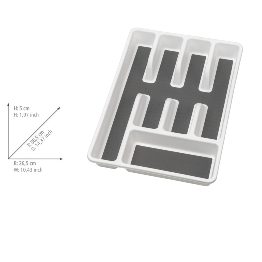 WENKO 54788100 - Δίσκος για μαχαιροπίρουνα 26,5x36,5 cm λευκό/γκρι