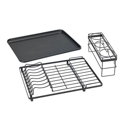WENKO 54798100 - Στεγνωτήρας πιάτων AMY 42,5x31,5 cm μαύρος